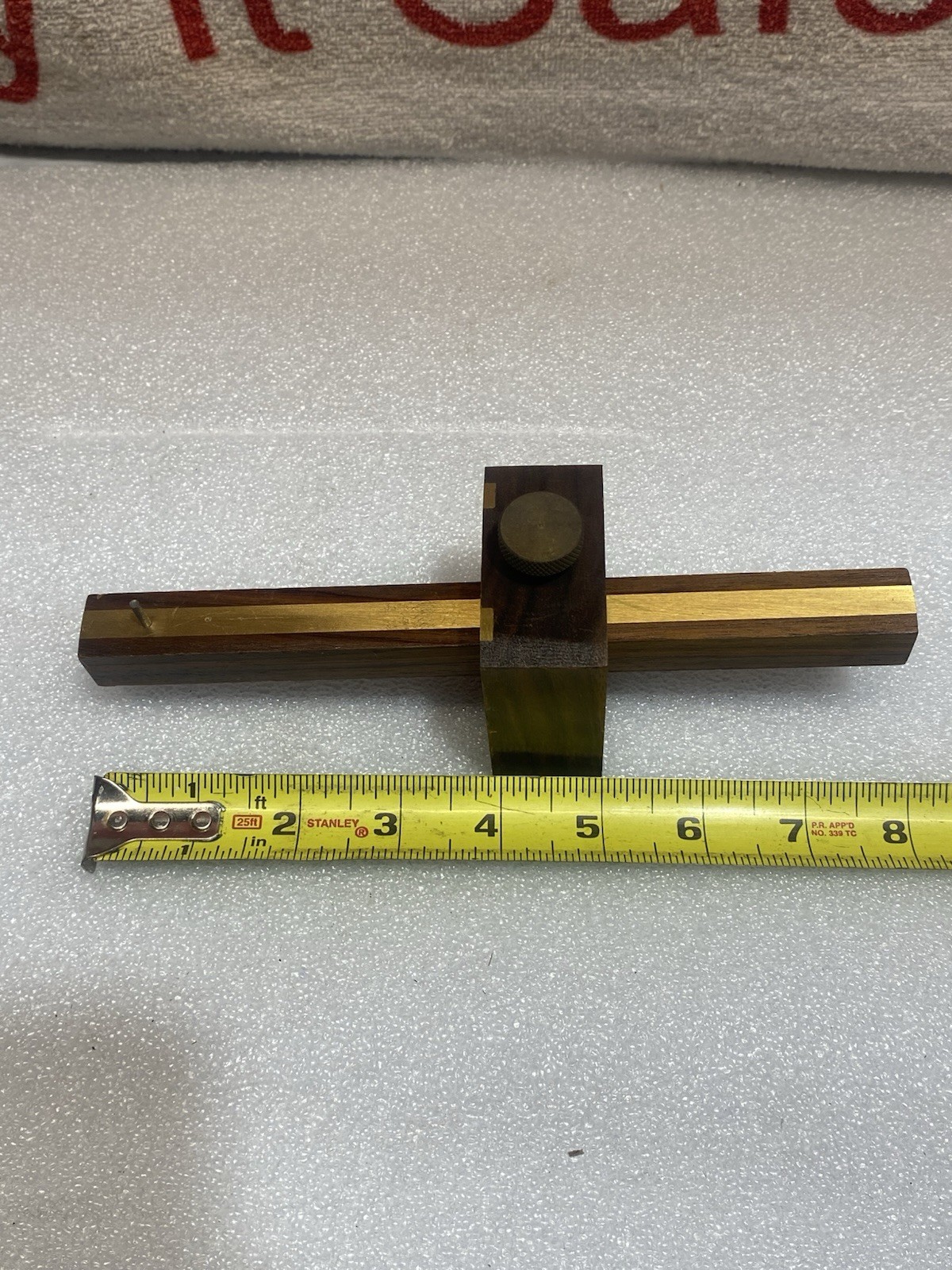 BEAUTIFUL Rosewood Brass Marking Gauge CROWN TOOLS?