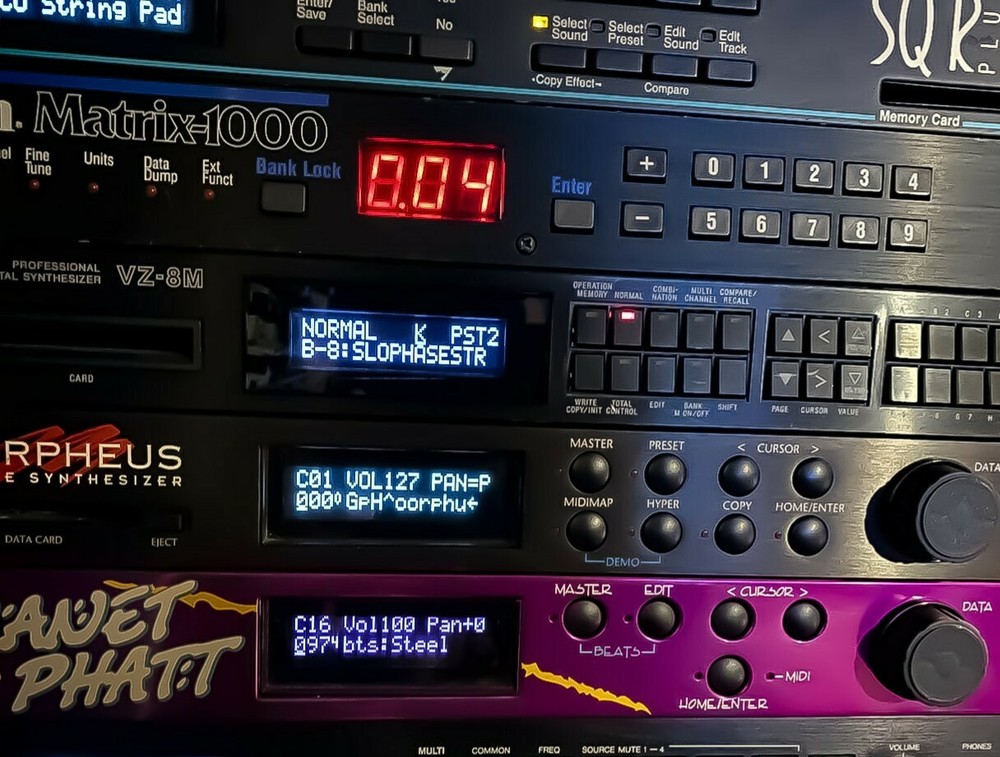 E-mu Orbit / Procussion / Vintage Keys / Morpheus / Planet Phatt OLED Display !