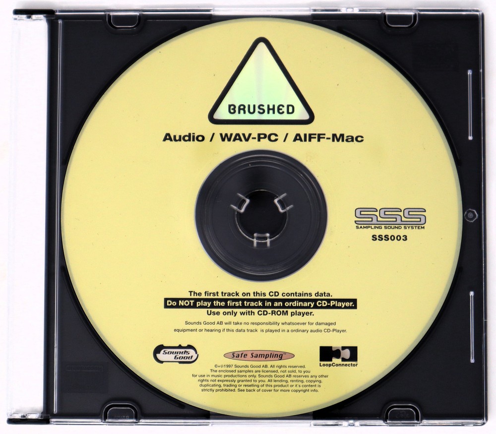 Sounds Good Brushed Sampling Sound System Sample/Sound Library/Sampling CD