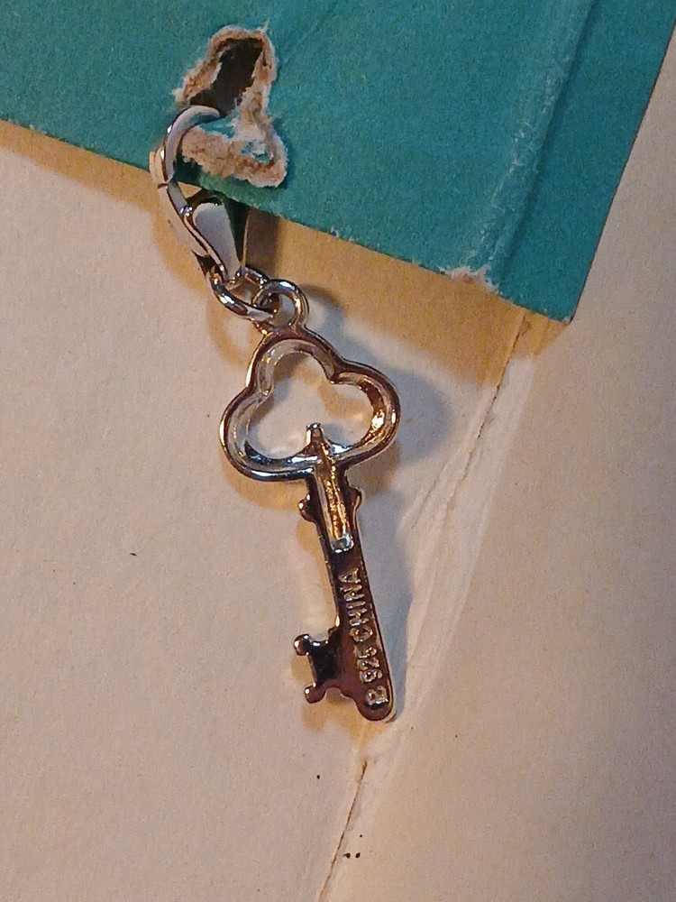 Sterling Silver Key Charm w/Clasp