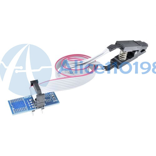 10PCS SOIC8 SOP8 Flash Chip IC Test Clips Socket Adpter BIOS/24/25/93 Programmer