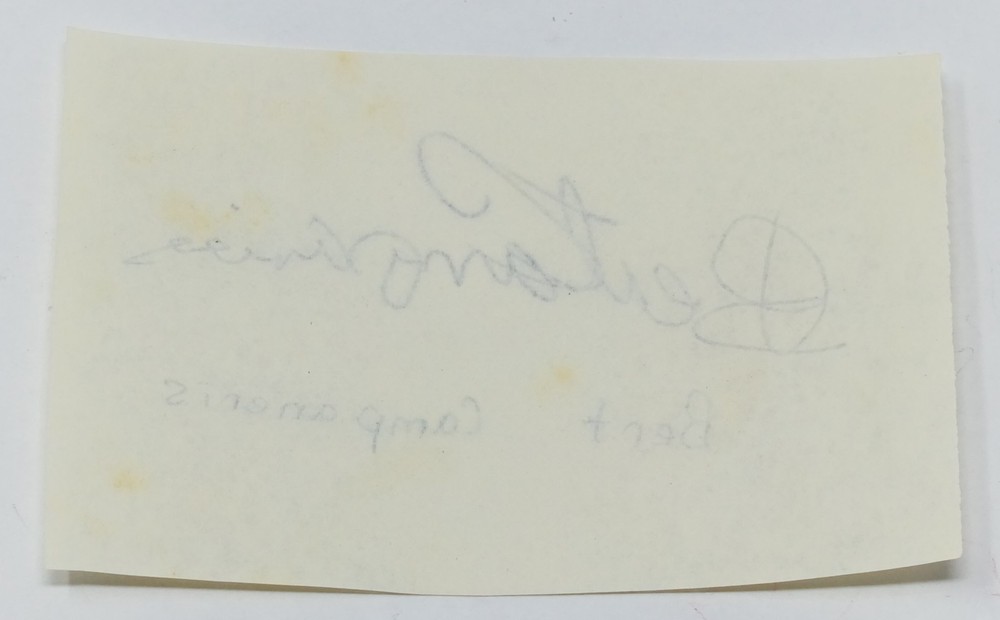 Bert Campaneris cut autograph
