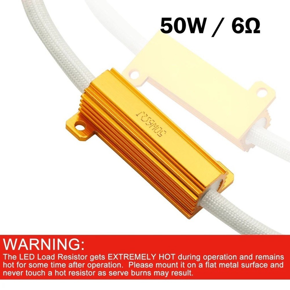 Wire LED Resistor Canceler Flash Error Decoder 3157 U Brake Stop Tail Replace