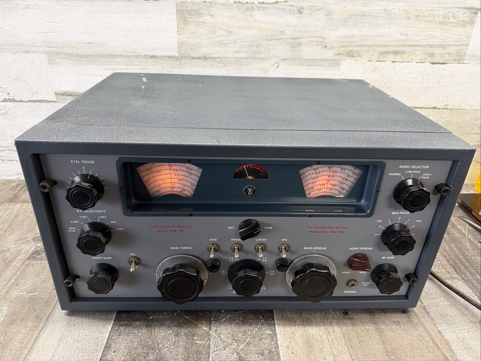 TMC,TECHNICAL MATERIAL CORP, GPR-90,AM shortwave tube receiver, Great Cond.