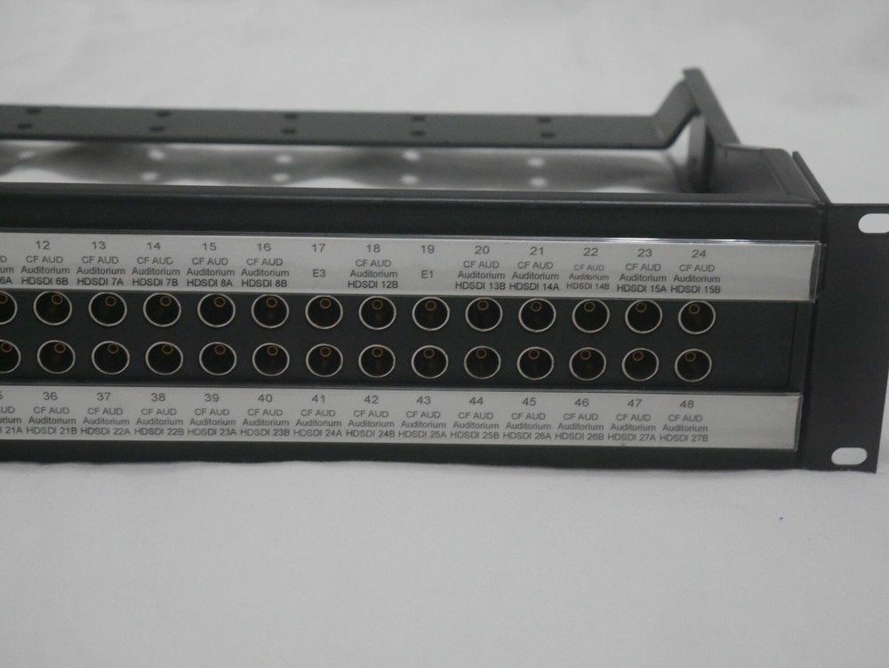 ADC 2RU 2x24 Video Patch Panel PP12224-SVJ-BK