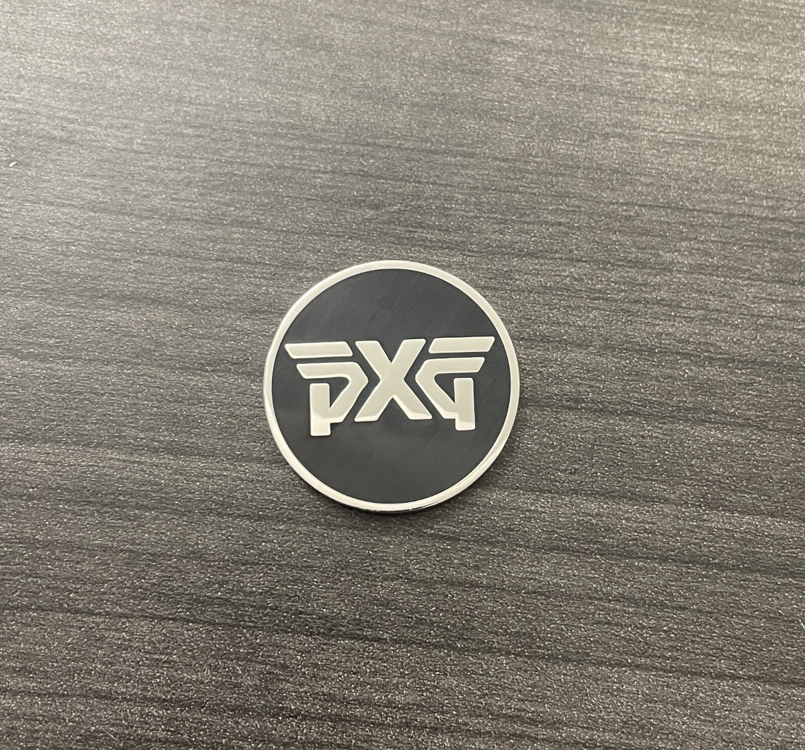 PXG Two Sided Ball Marker Black Silver
