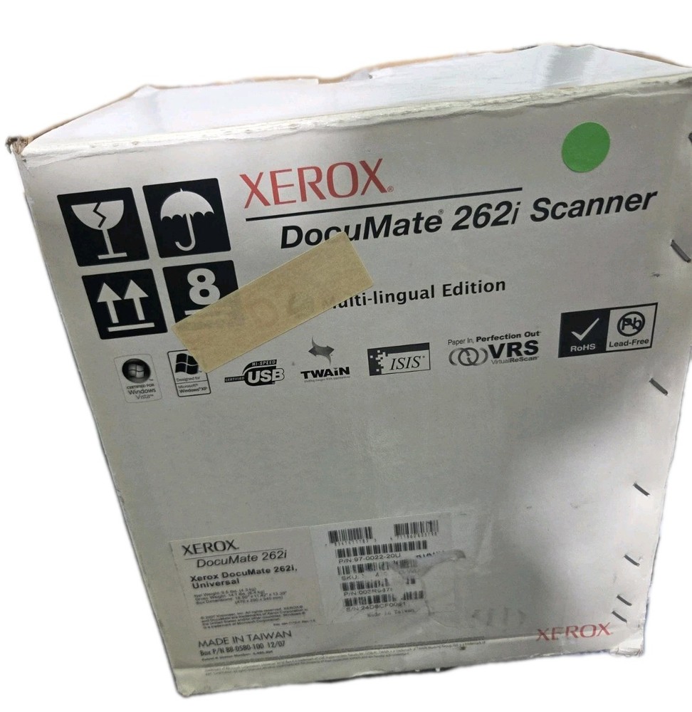 Xerox DocuMate 262i Color Duplex Document Scanner