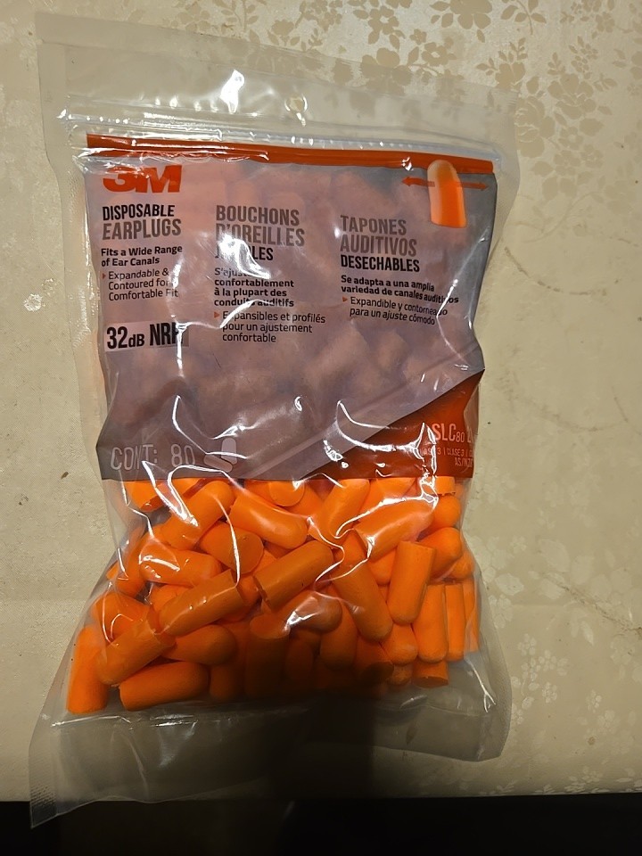 3M Orange Disposable Ear Plugs (80-Pack)