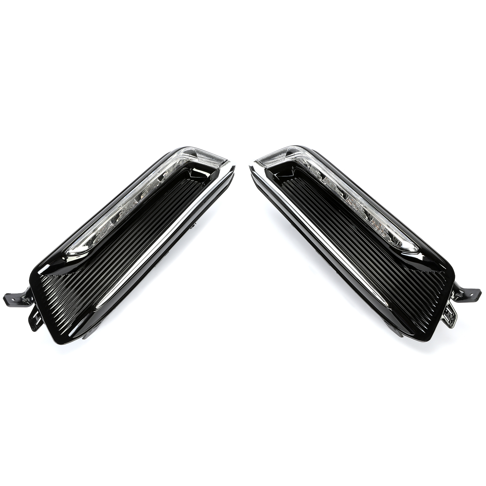 For 2014-2020 Chevy Impala Clear Lens LH+RH LED DRL Fog Light +Wiring+Switch Kit