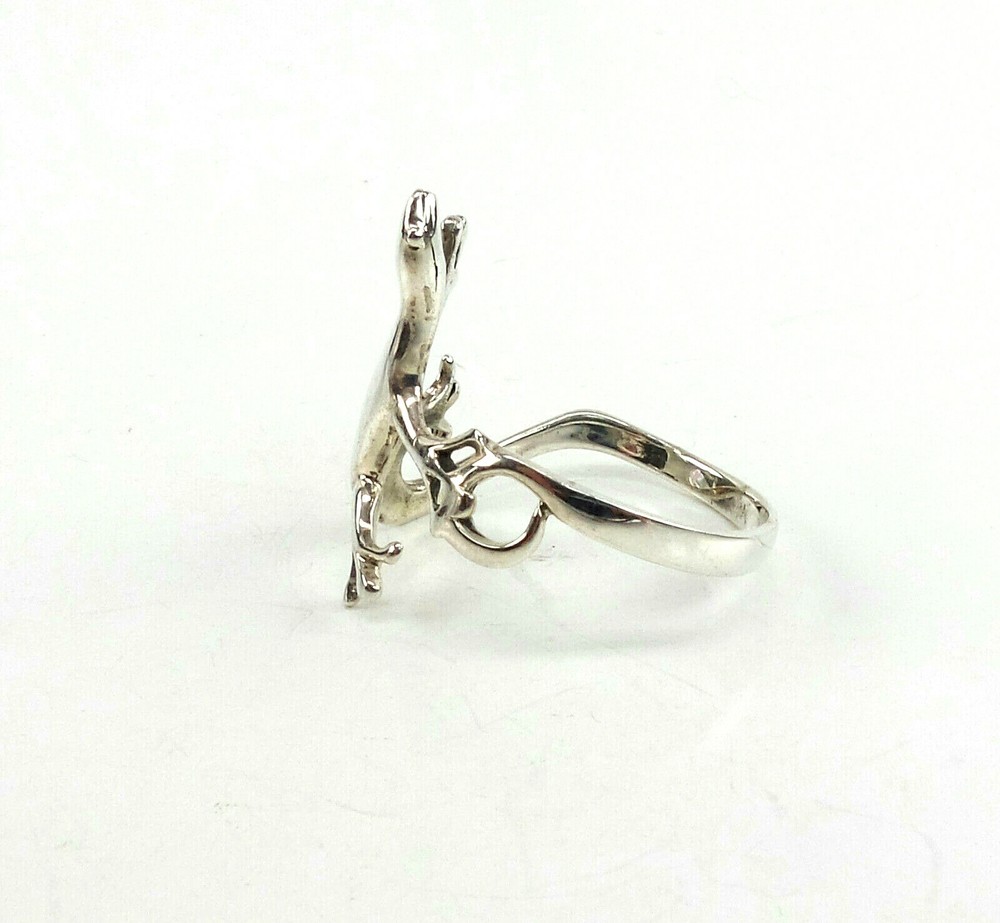 925 Sterling Silver Ring Lizard Finger Wrap Ring Sizes 5 -12