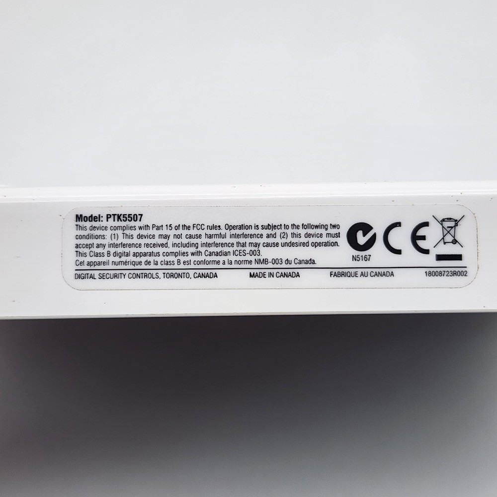 DSC PowerSeries PTK5507 7" TouchScreen Security Interface