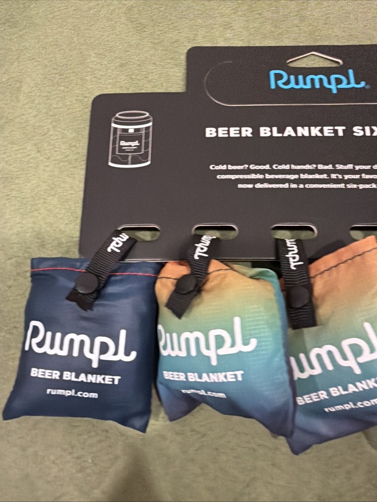 Rumpl Beer blanket / Bevy Sack Six Pack NEW