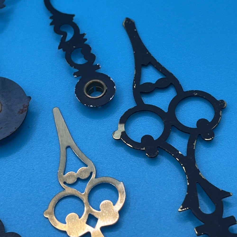 13 mixed bundle Black Brass Metal Clock Hands (448)