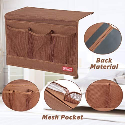 Bedside Storage Organizer Couch Remote Control Caddy Bed Table Holder Pockets