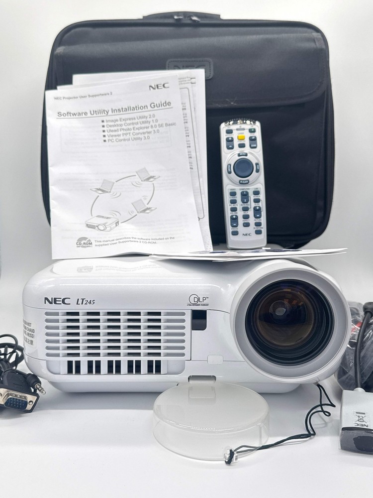 NEC LT245 Multimedia Projector Bundle - Low Lamp Hours