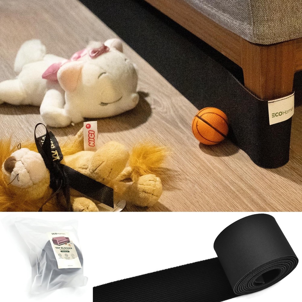 ECOHomes Under Couch Guards Toy Blocker - Elastic Strap Barrier for Under Sof...