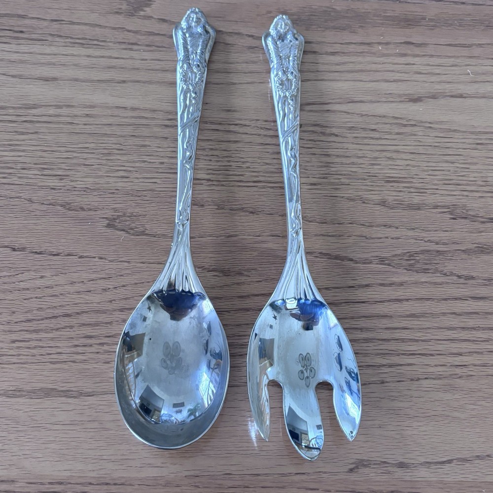 1980’s LEEBER Masterpiece Serving Spoon And Fork