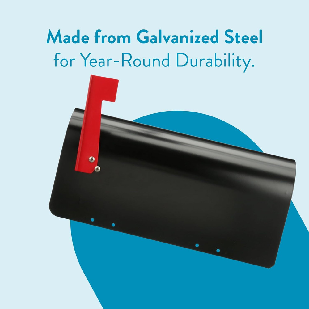 Ironside Large Capacity Galvanized Steel Black, Post-Mo