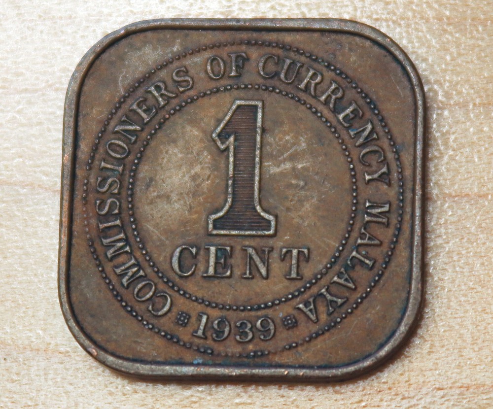 1939 Malaya 1 Cent