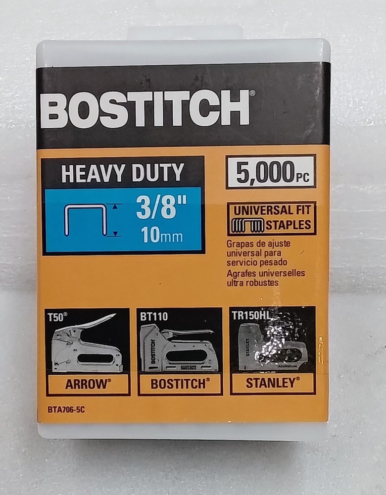 BOSTITCH Heavy Duty 3/8" 5000pc Staples