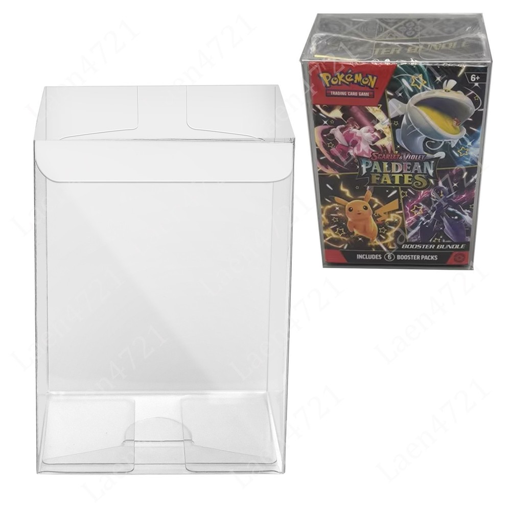 25PC Pokemon Protective Clear Case Protectors for Booster Bundle & Battle Box