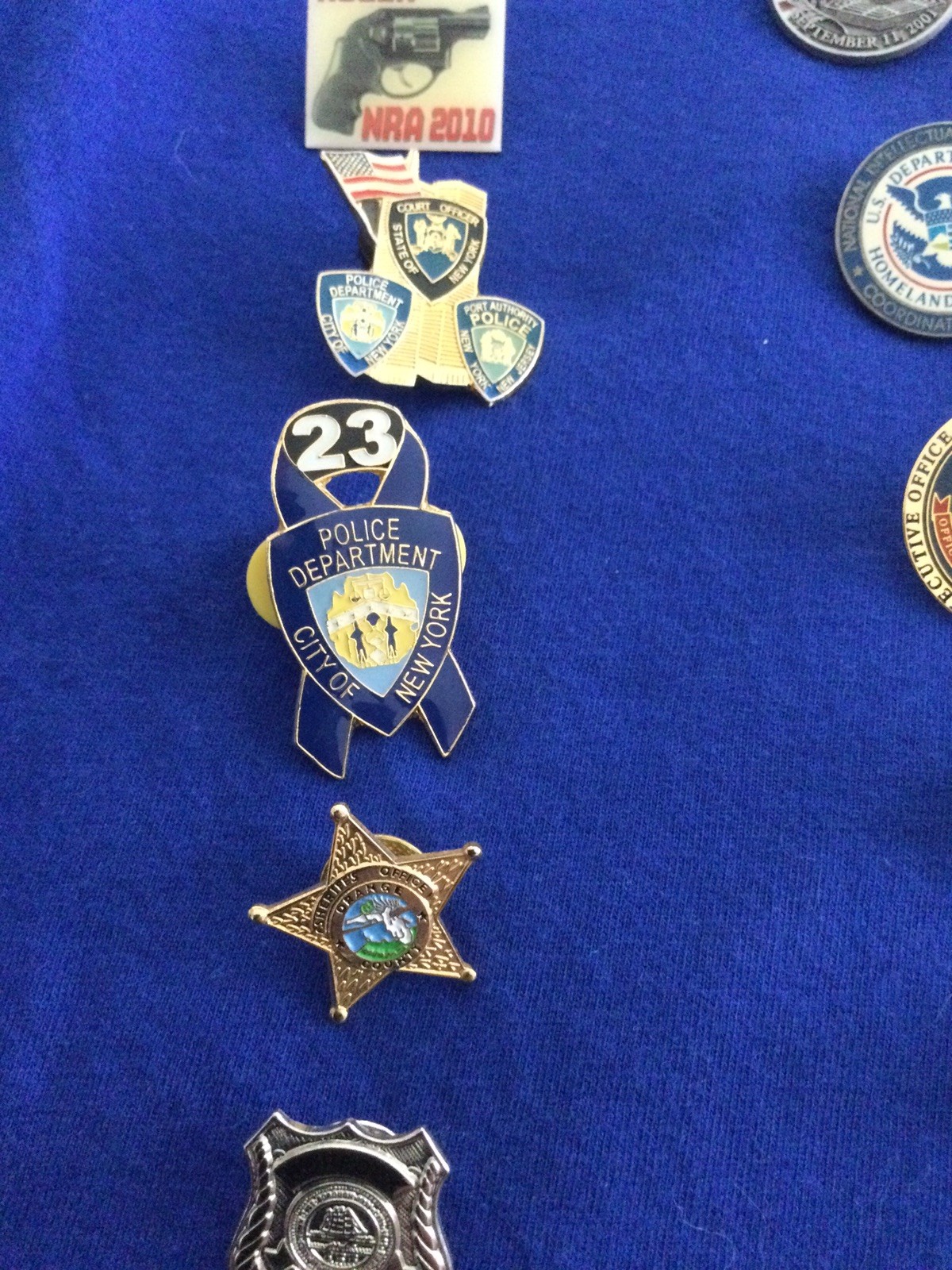 Lot of 50+ misc Law Enforcement Police Pins Badges - Federal State Local Int’l