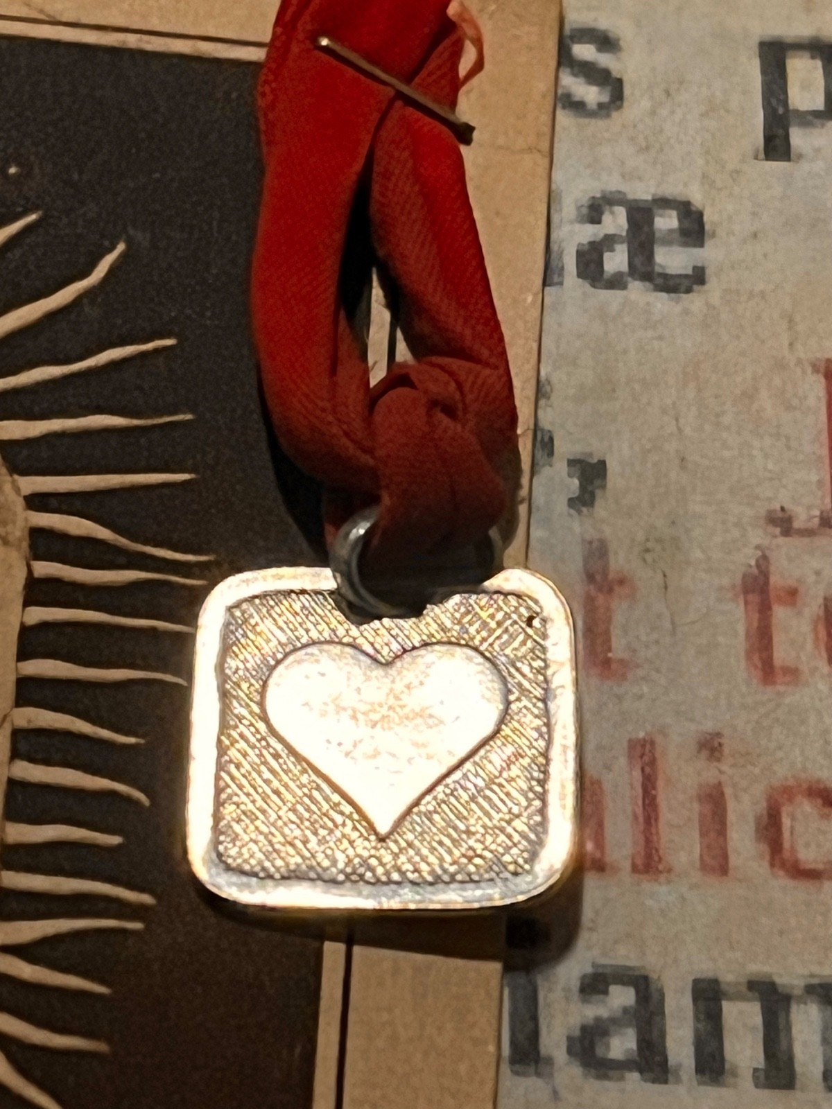 RARE SPECIAL RELIC / EX-VOTO S. Rita : stunning with Sterling Silver heart !!!