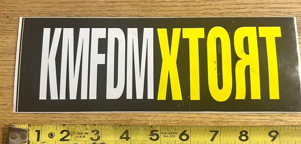 KMFDM - Rip The System! Promotional Sticker