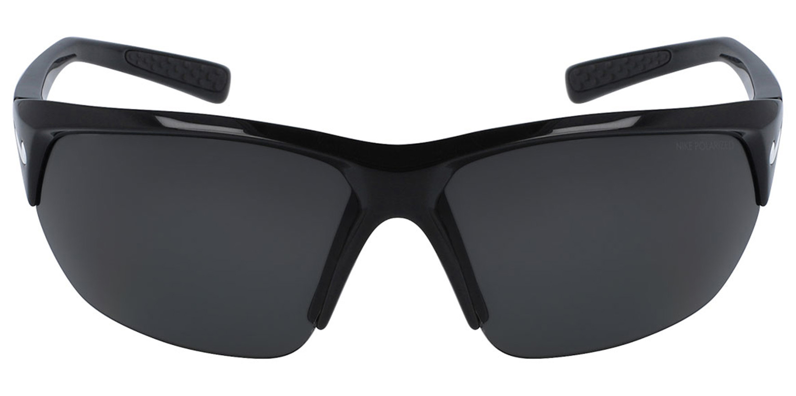 Nike Skylon Ace Polarized Black Semi-Rimless Wrap Sunglasses - FQ4767-010