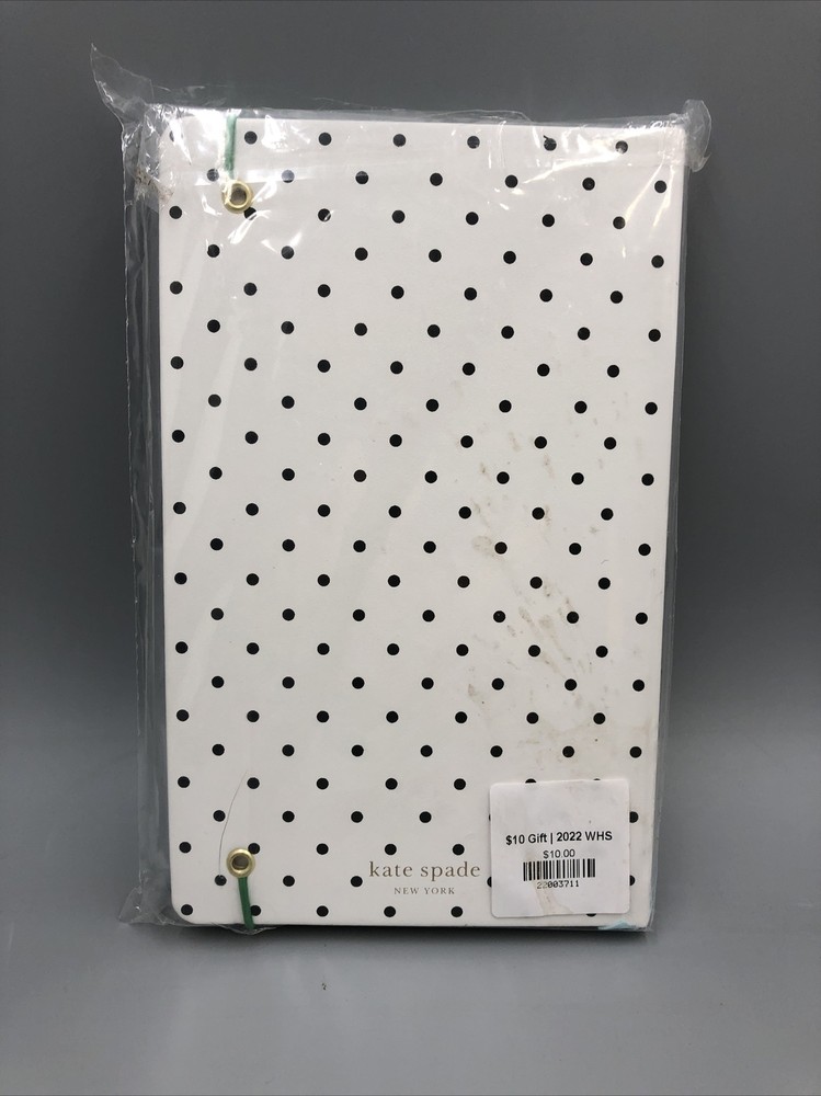 Kate Spade New York Take Note Large Polka Dot Leatherette Initial "R" Notebook