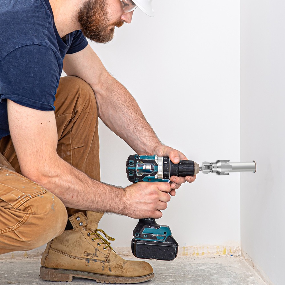 2X 1/2" 3/4" Integrated Internal/External Pipe Threader Tool for Electric Drill