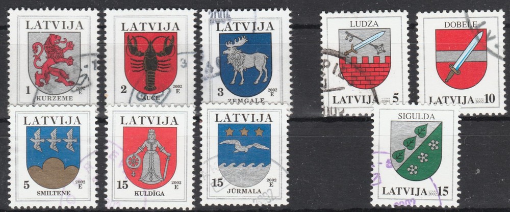 LATVIA 2002 Definitives - two sets, used