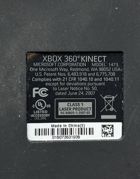2 Xbox 360 Kinect Connect Sensor - Model 1414 And Model 1473 Untested