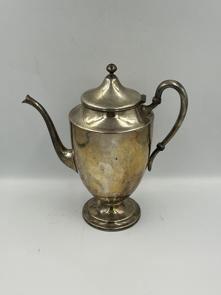 William Rogers Teapot ~ Coffee Server ~ Hinged Lid~ Silver Plated ~ 775
