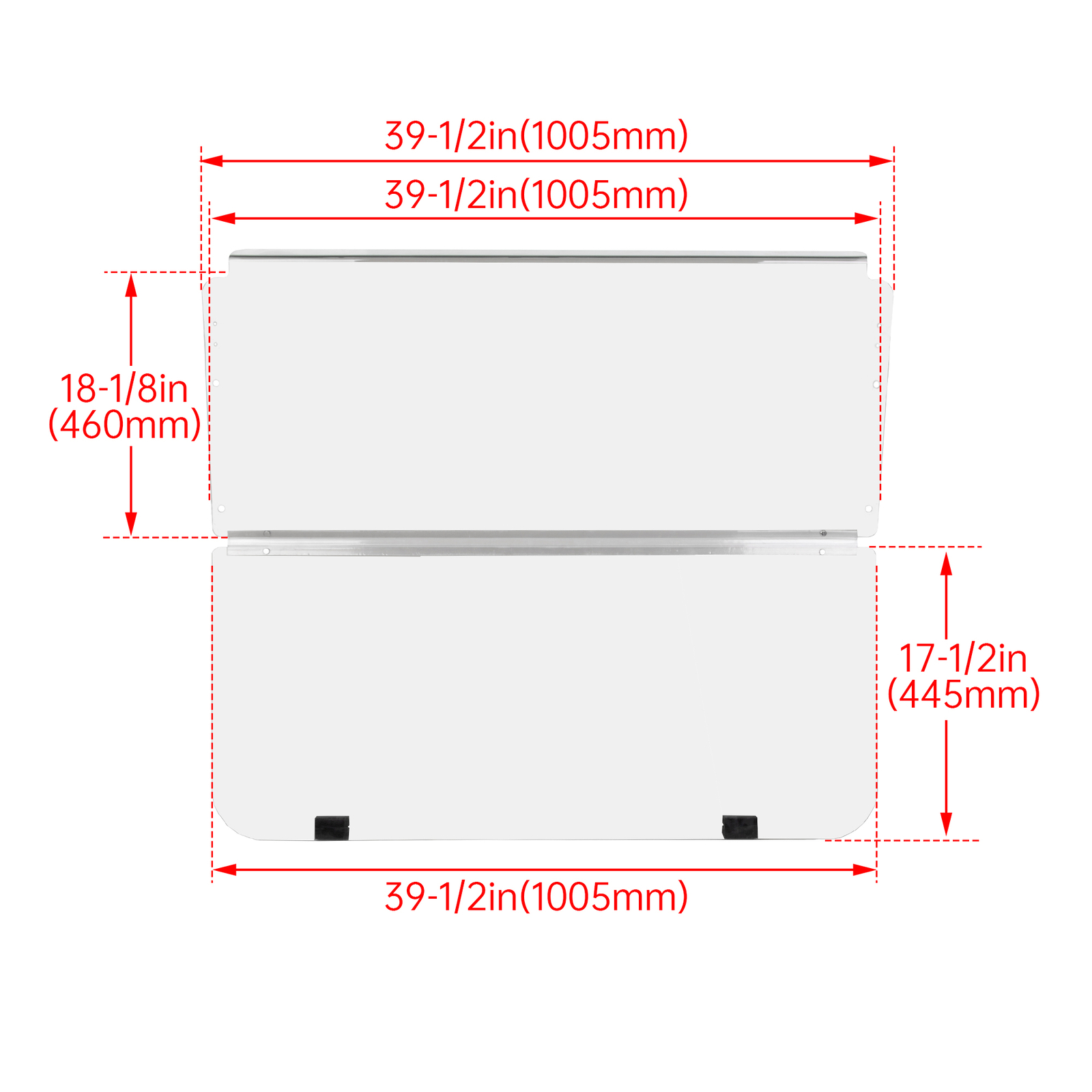For Club Car DS 1982-2000.5 New Clear Golf Cart Windshield Folding Windscreen