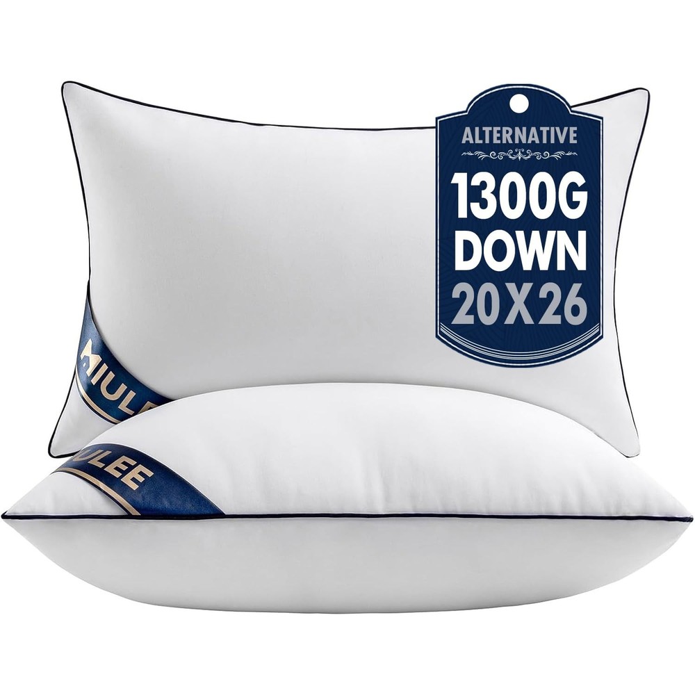 MIULEE Set of 2 Standard Throw Pillows Premium Down Alternative Inserts