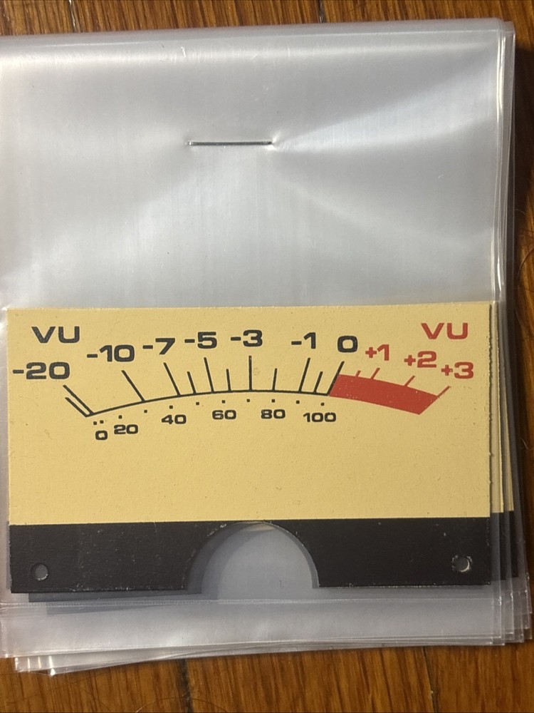 AMPEX MM1100 VU Meter Faceplates