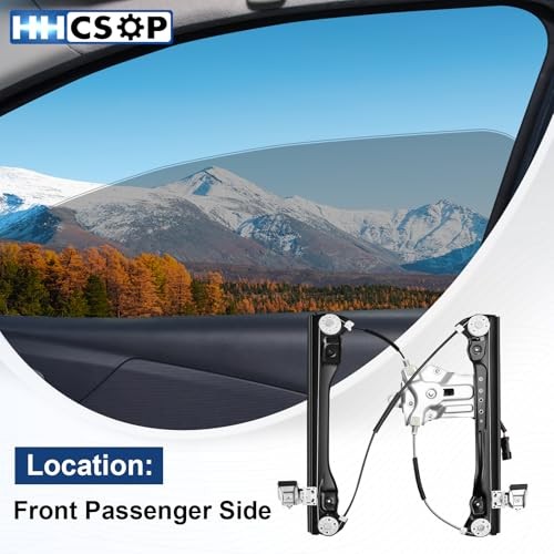 Front Right Passenger Side Power Window Regulator with Motor (2 Pins)