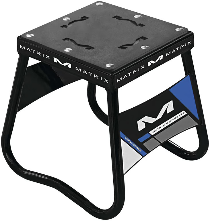 Matrix Concepts Mini Mini Carbon Steel Stand - Black/Blue Motorcycle MM-103