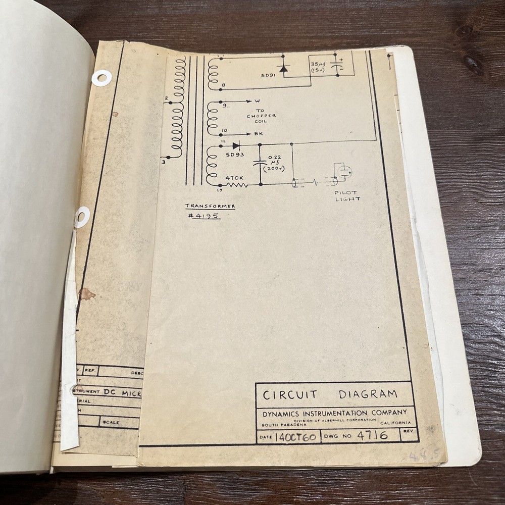 Dynamics Instrumentation 3573 D-C Amplifier Operating Instructions 3573-0006