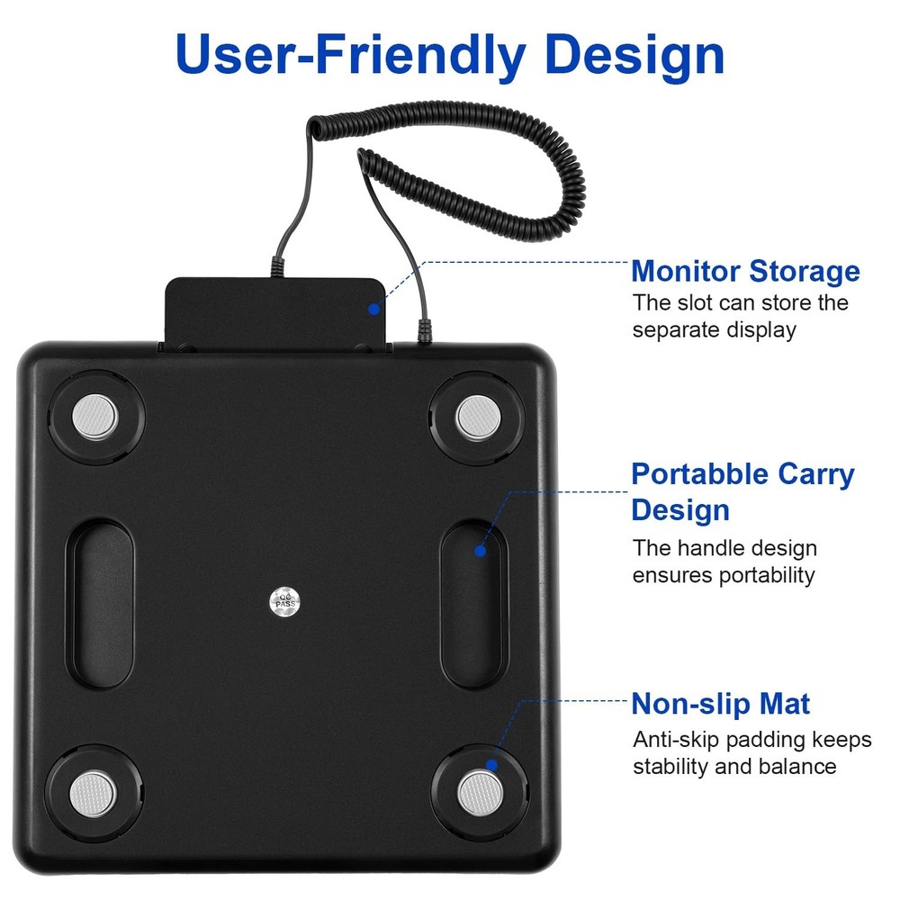 660lbs Weight Computing Digital Floor Platform Scale Postal Shipping Mailing