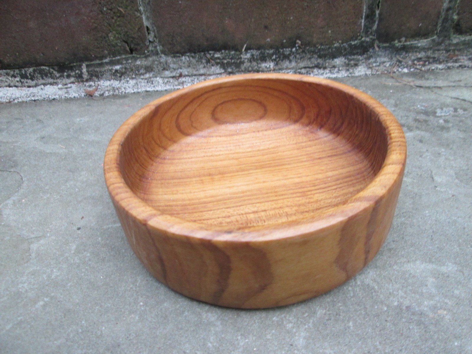 REENACTOR COLONIAL 18TH C WOOD SINGLE MEAL RATIONS BOWL VINTAGE HARD BROWN ROUND