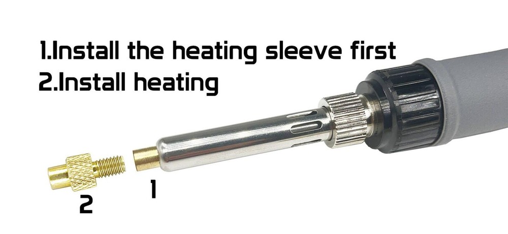 ERHT Heat Set Insert tip Tool Vertical Pressing heat set insert tool