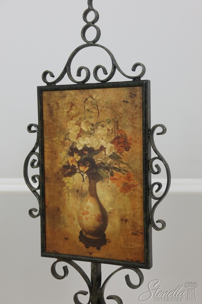 55647EC/48EC: Pair MAITLAND SMITH Attributed Iron Painted Firescreens