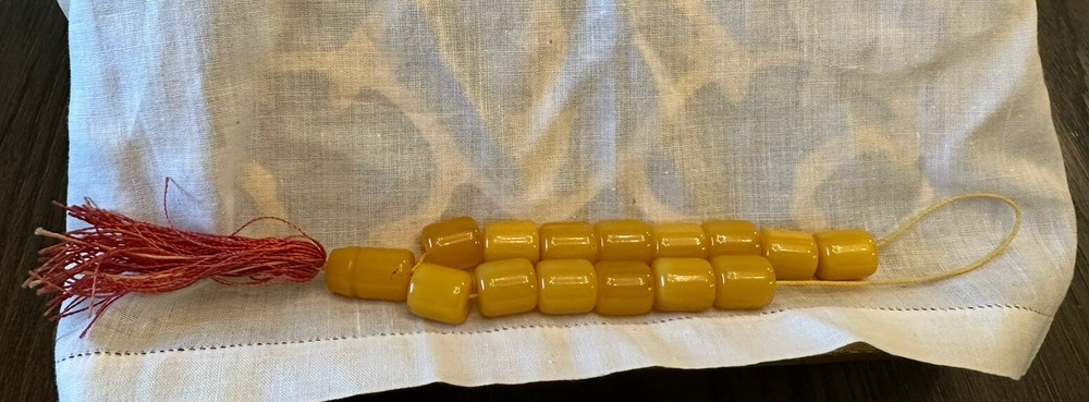 Vintage Butterscotch Bakelite Prayer Beads
