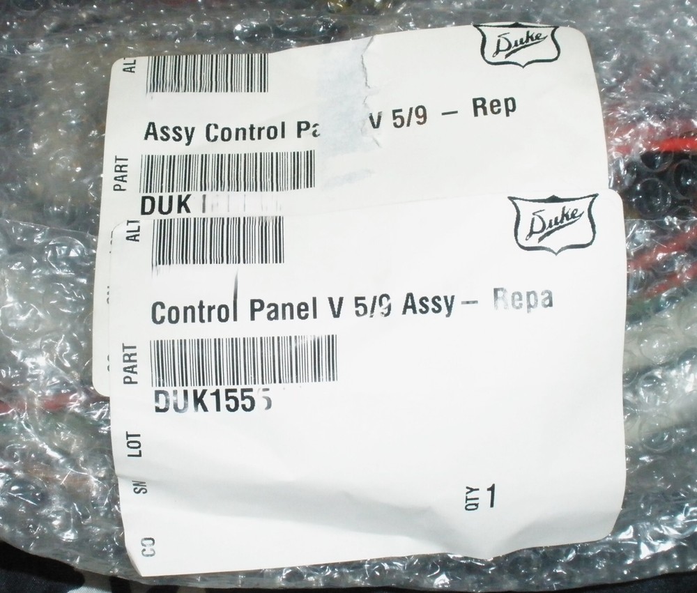 Duke 155121 OEM Control Panel Assembly, 2 Speed, 5/9EV
