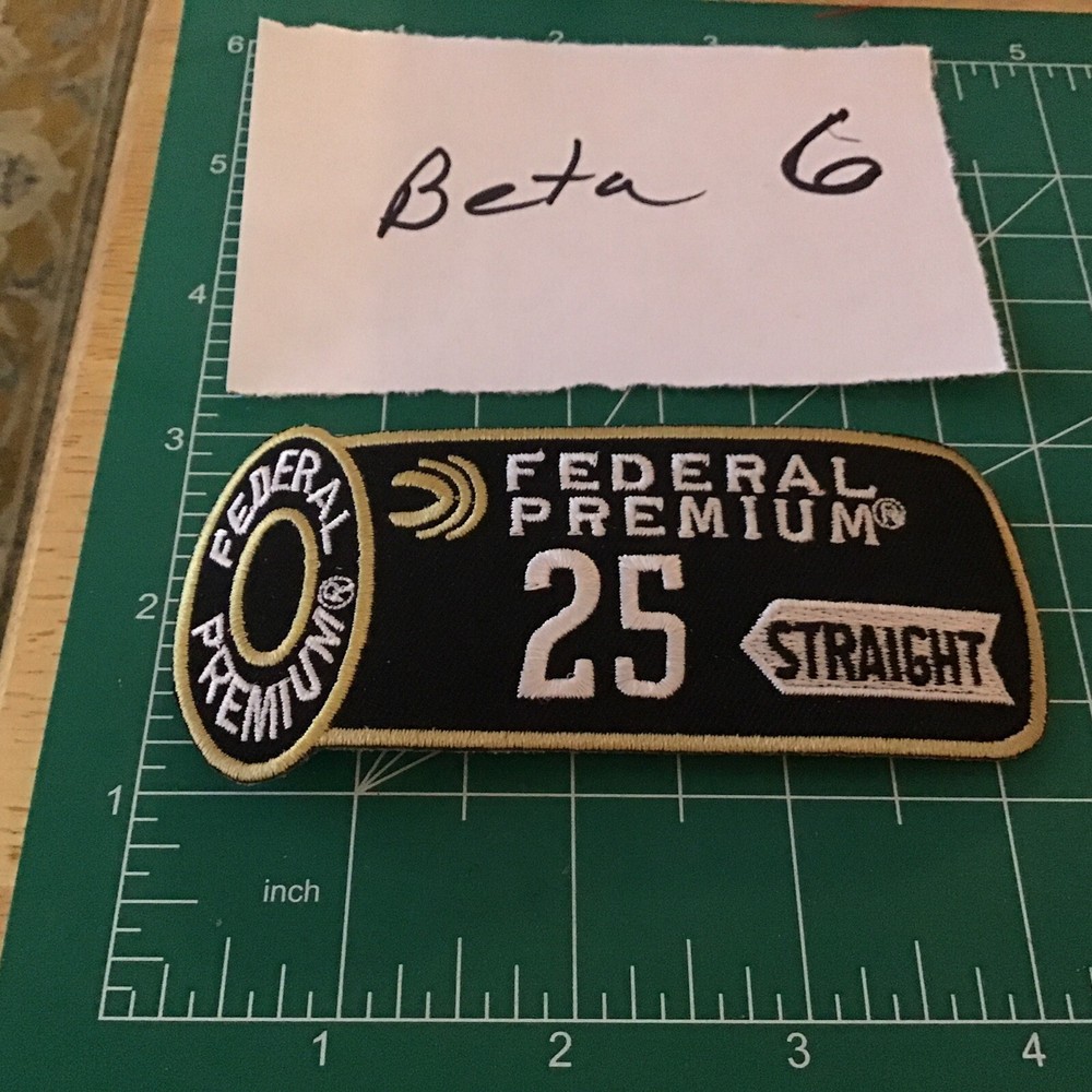 Federal Premium 25 Straight Cloth Patch