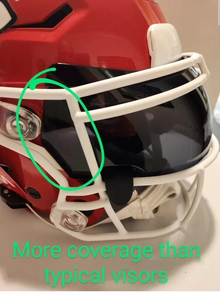 CLEAR ANTI-FOG SPEED FLEX AND SCHUTT F7 Football Helmet Oculus Visor W/Clips