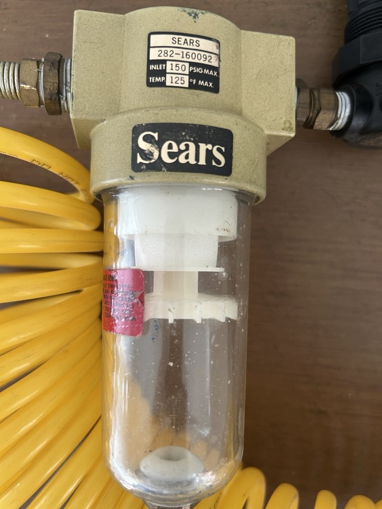 Thomas Industries WOB-L Piston Compressor Vacuum Pump & Craftsmen AirLine Filter