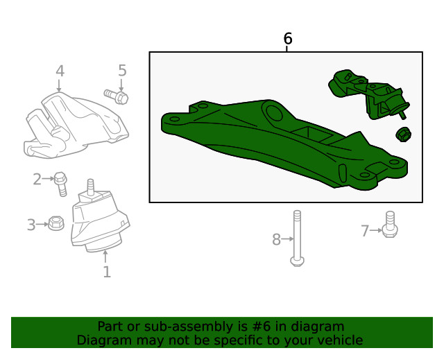 Genuine GM Automatic Transmission Mount 84166200